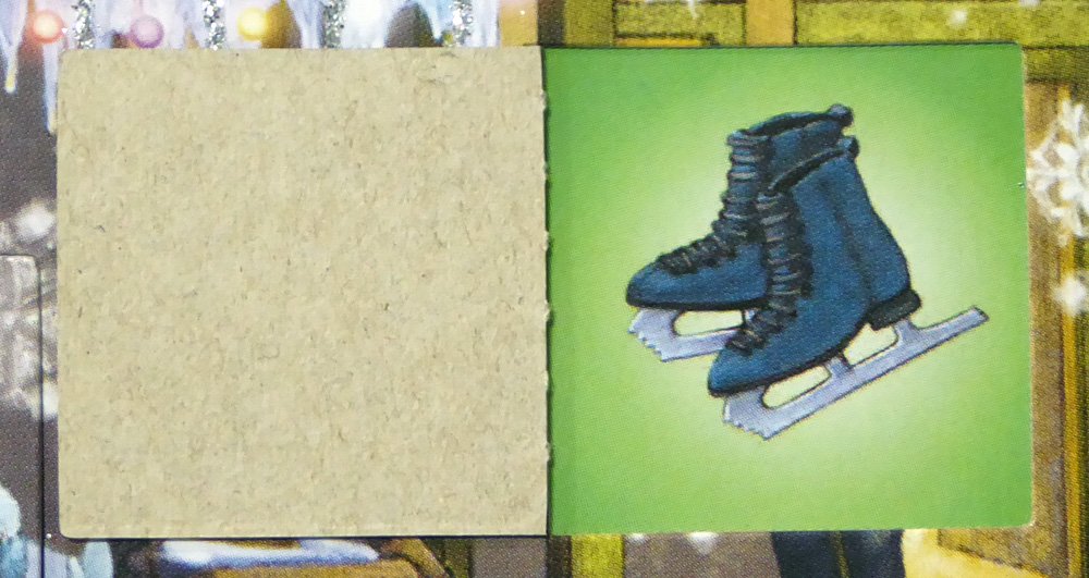 Holiday Skaters Free Standing Advent Calendar (Countdown to Christmas)